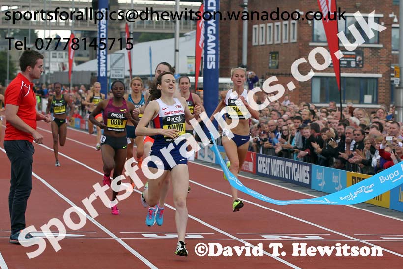 Laura Muir wins the One Mile, Great North CityGames. Photo: David T. Hewitson/Sports for All Pics